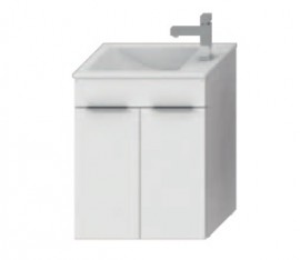 JIKA CUBE skříňka s umyvadlem 50 cm, 2 dveře, bílá   H4536411763001